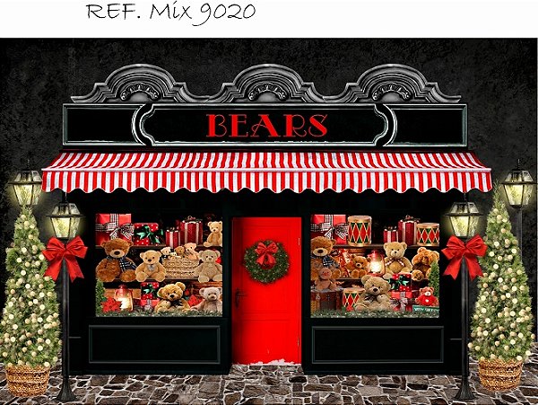 Fundo Fotográfico Sublimado 3D Natal