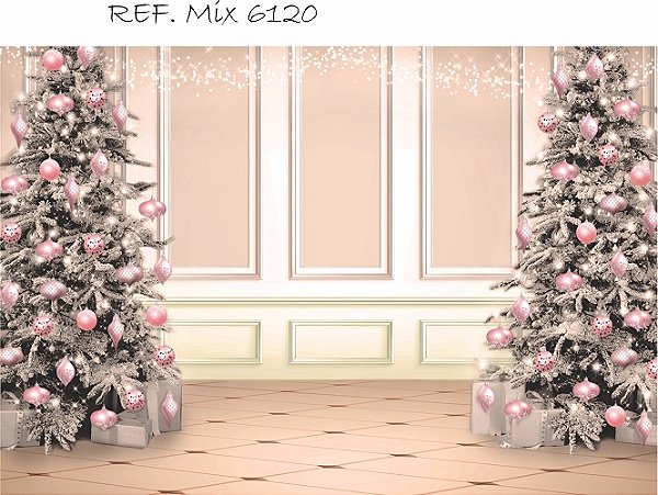 Fundo Fotográfico Sublimado 3D Natal