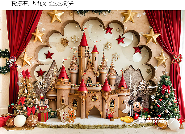 Fundo Fotográfico Sublimado 3D Natal 13387