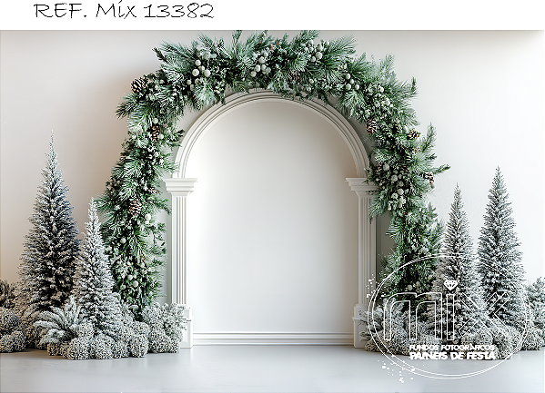 Fundo Fotográfico Sublimado 3D Natal