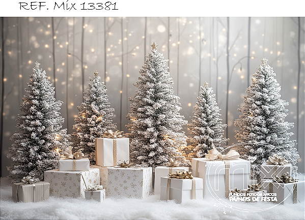 Fundo Fotográfico Sublimado 3D Natal