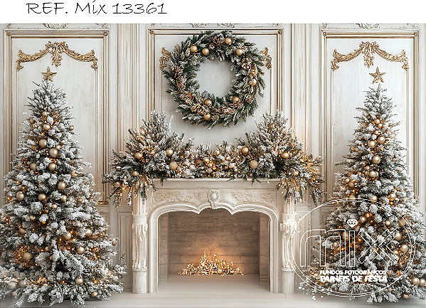 Fundo Fotográfico Sublimado 3D Natal