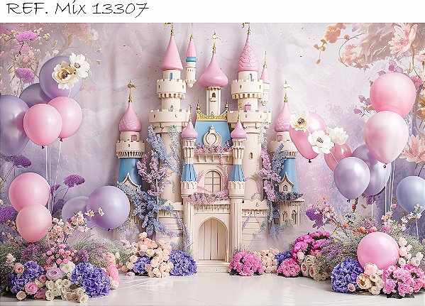 Fundo Fotográfico Sublimado 3D Castelo