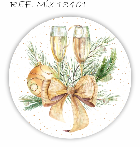 Painel Festa Redondo Sublimado Ano Novo C/elástico