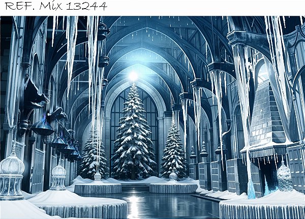 Fundo Fotográfico Sublimado 3D Natal