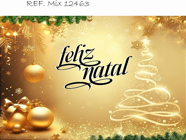 Fundo Fotográfico Sublimado 3D Natal