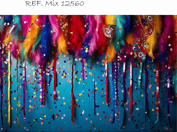 Fundo Fotográfico Sublimado 3D Carnaval