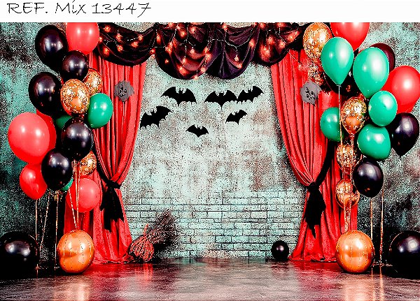 Fundo Fotográfico Sublimado 3D Halloween