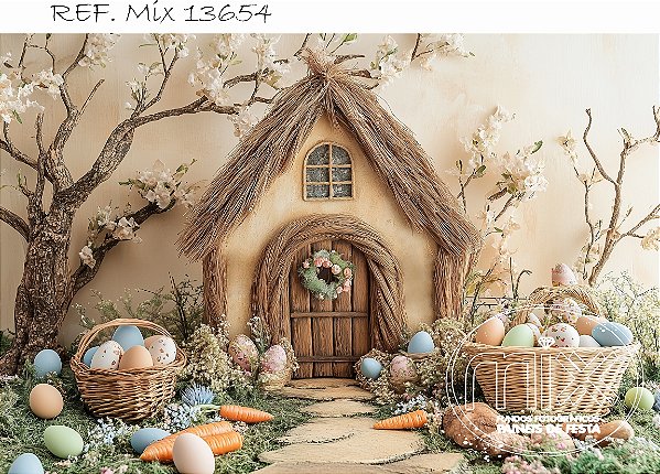 Fundo Fotográfico Sublimado Toca do coelho