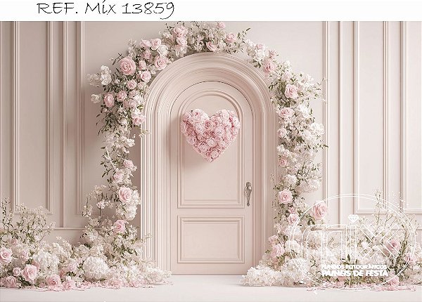 Fundo Fotográfico Porta rosas Claro