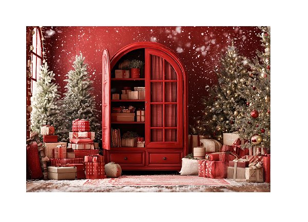 Fundo Fotográfico Presentes Armário