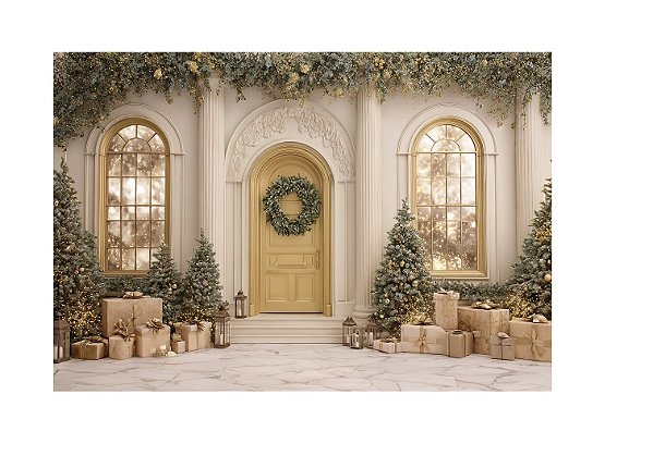 Fundo Fotográfico Porta presentes de Natal