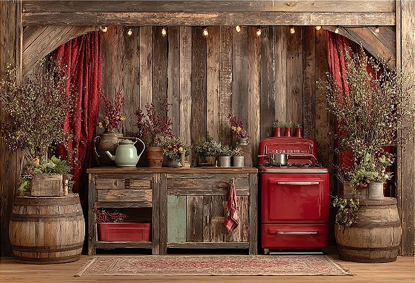 Fundo Fotográfico Cozinha Natal