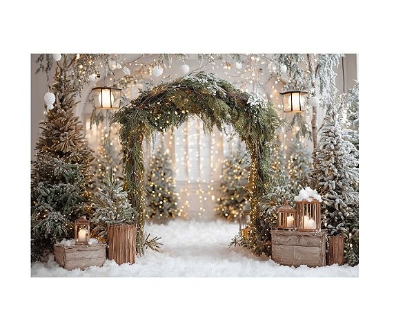 Fundo Fotográfico Pinheiro Natak luzes