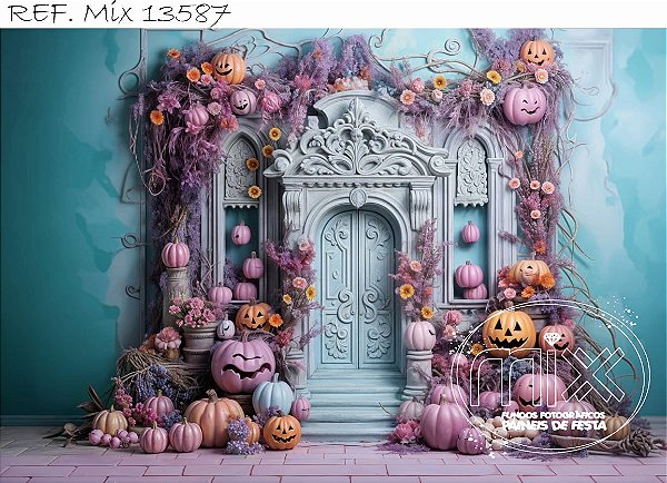 Fundo Fotográfico  Halloween Cute Lilás