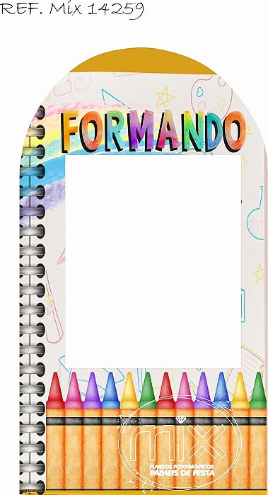 Painel Festa Romano Em Tecido Formatura Giz