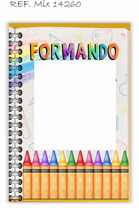 Painel Festa Retangular Em Tecido Formatura Caderno