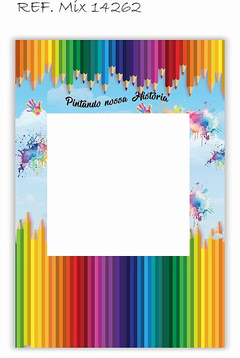 Painel Festa Retangular Em Tecido Formatura Lápis