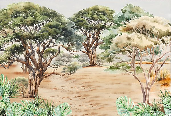 Fundo Fotográfico  Safari Pintura