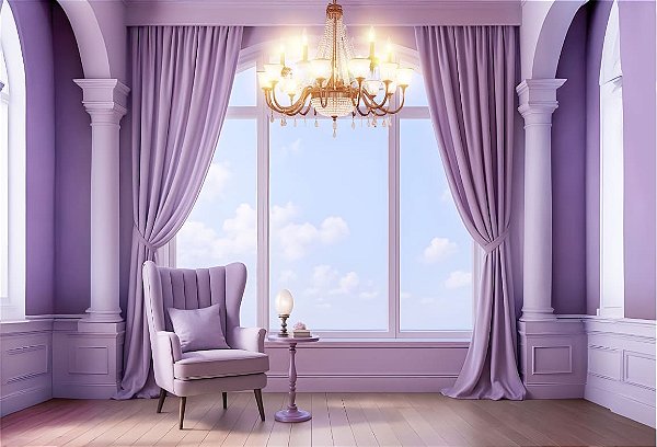 Fundo Fotográfico  Janela Lilás