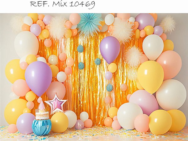 Fundo Fotográfico Smash the cake Amarelo