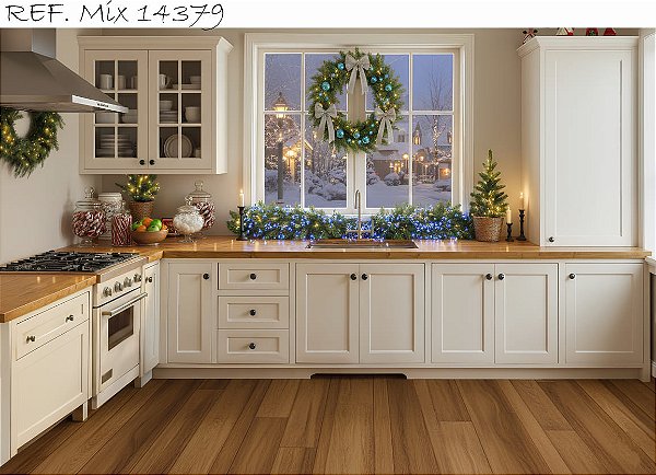 Fundo Fotográfico Natal Cozinha