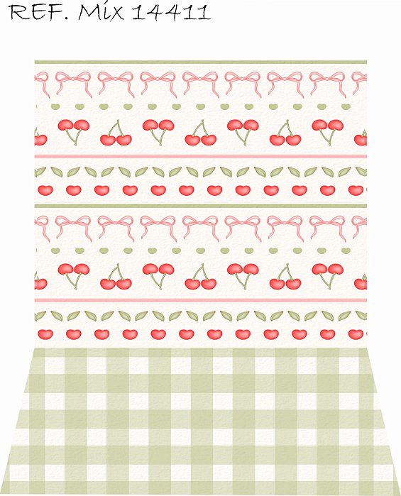 Fundo Fotográfico Em Tecido Cerejinhas