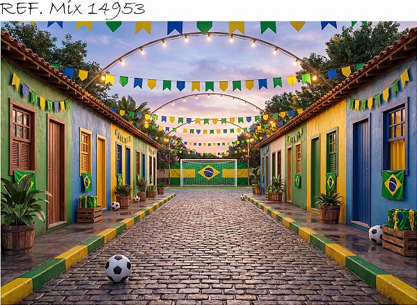 Fundo Fotográfico Copa do Mundo Brasil