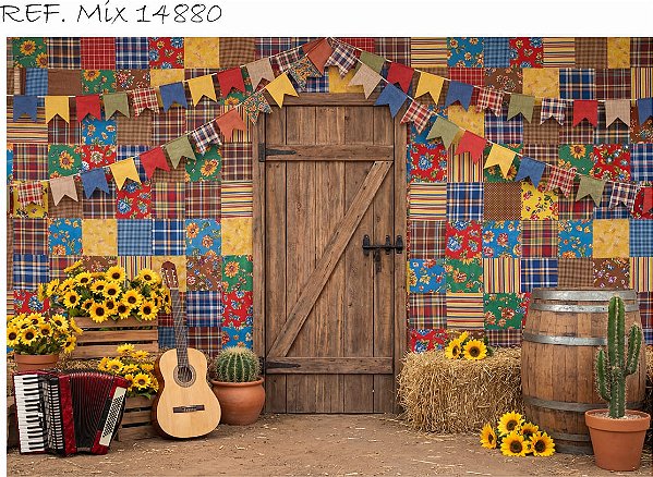 Fundo Fotográfico Bandeirinhas Coloridas