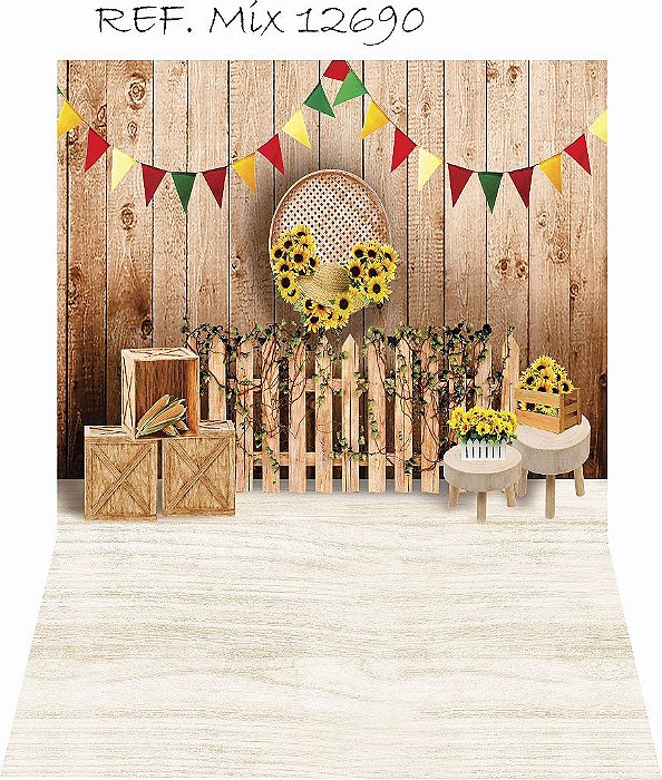Fundo vertical para festa junina(piso parede)