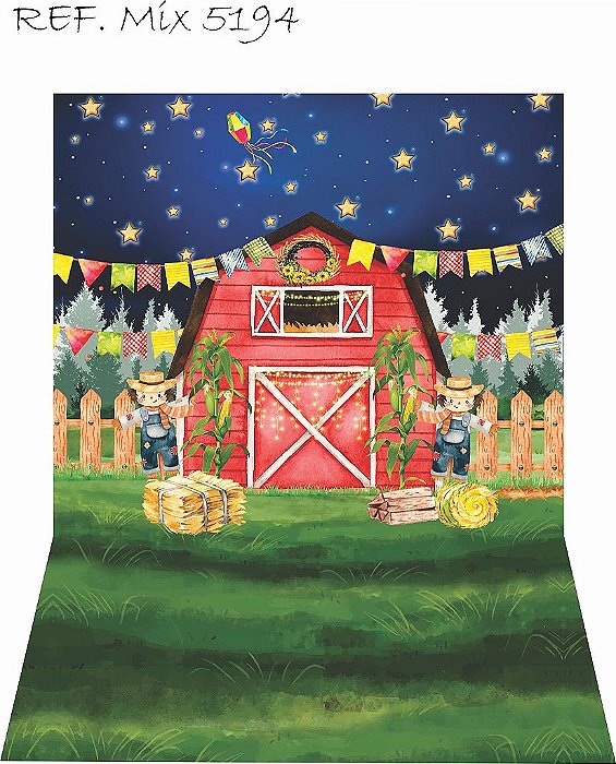 Fundo vertical para festa junina(piso parede)
