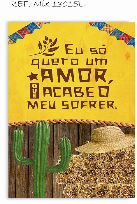 Painel Romano Festa Junina eu só quero um amor