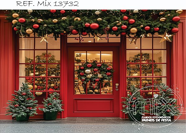 Fundo Fotográfico Natal Guirlanda