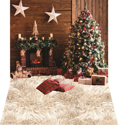 Fundo fotográfico para fotografias em tecido sala estrelas natal