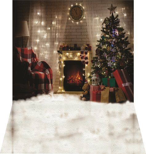 Fundo fotográfico para fotografias em tecido poltrona árvore natal