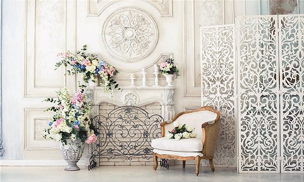 Fundo fotográfico para cenário sala poltrona