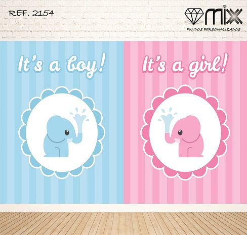 Painel para fdecoração Chá Revelação Boy/Girl