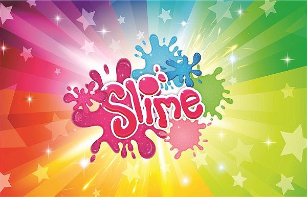 Painel para festas slime