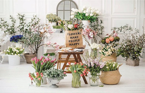 Fundo Fotográfico floricultura
