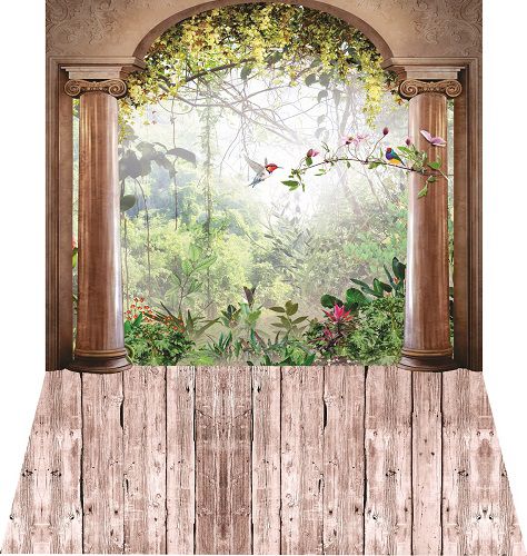Fundo Fotográfico porta paisagem