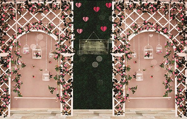 Fundo Fotográfico trelissa gaiolinhas