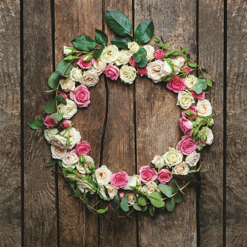 Manta Newborn madeira e flores