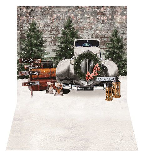 Fundo Fotográfico Natal carro