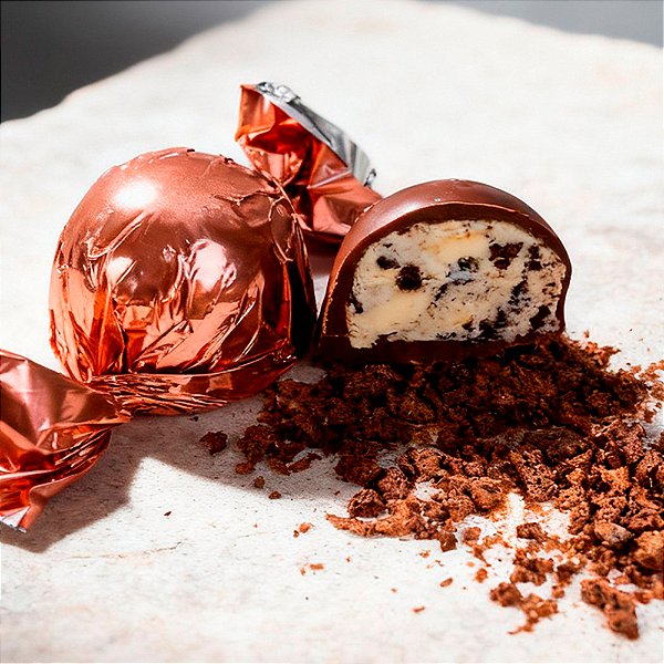 Trufa de Chocolate 44% Cacau ao Leite c/ Cookies - 30g