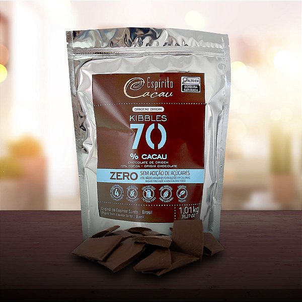 Kibbles 1,0 Kg Chocolate 70% Cacau Zero - Linha Origem