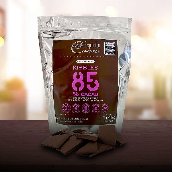 Kibbles 1,0 Kg Chocolate 85% Cacau - Linha Origem