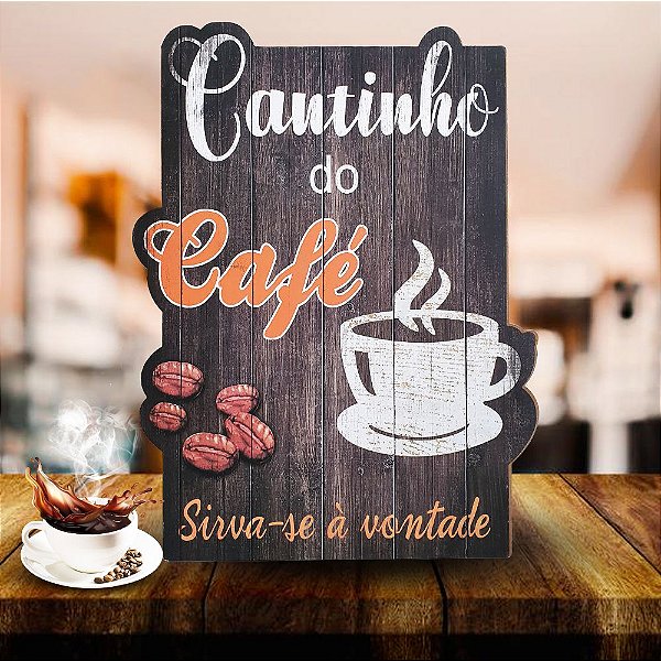 Quadro Decorativo Cantinho do Cafe