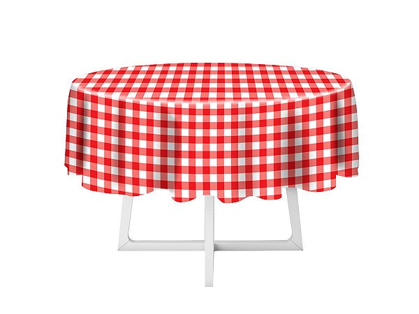 DII Toalha de mesa xadrez 100% algodão, 152 x 213 cm, vermelha