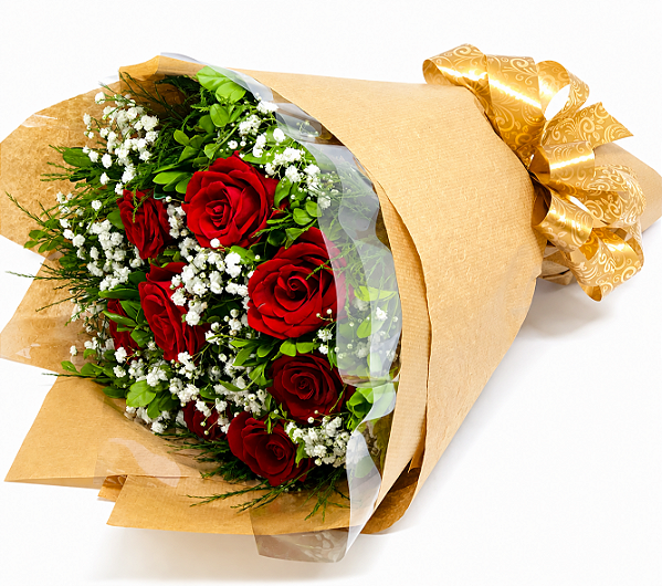 Buquê 8 Rosas Naturais