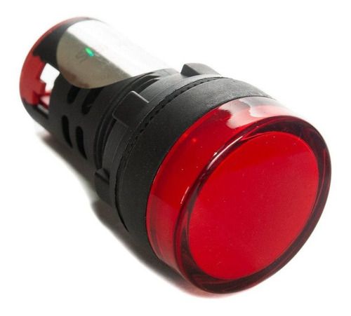 Sinaleiro Led Vermelho 220v Painel Industrial 22mm Proteção Ip65